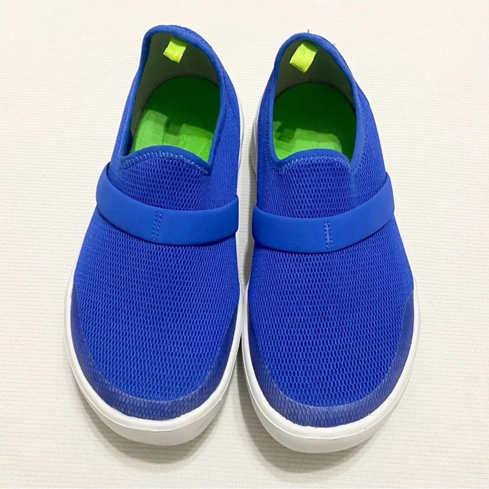 OOFOS Oomg Low Recovery Shoes Slip On Women’s Sneakers Blue - Picture 3 of 7